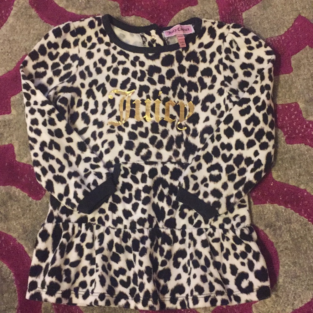 Juicy Couture 18 Month Top Cheetah Velour Tunic